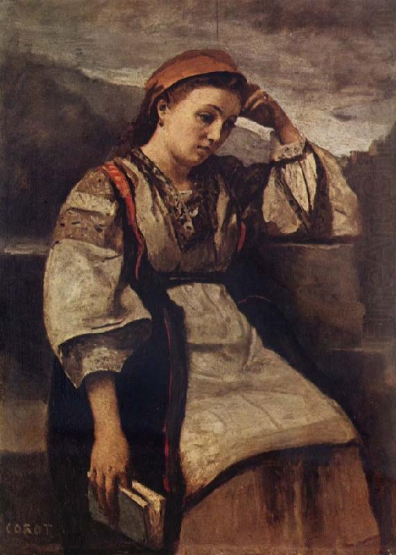 Jean Baptiste Camille  Corot Reverie china oil painting image
